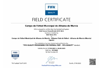 El campo José Kubala logra el certificado de calidad FIFA QUALITY