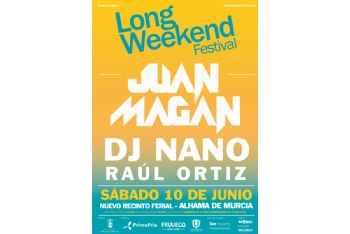 Juan Magán actuará el 10 de junio en Alhama de Murcia en el Long Weekend Festival