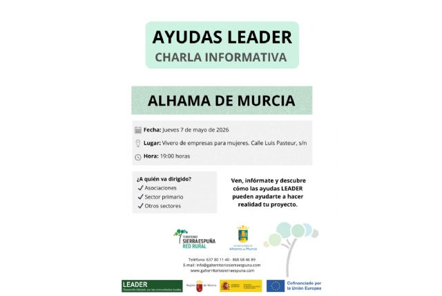 ¿Tienes un proyecto? Las ayudas LEADER se presentan en Alhama para hacerlo realidad ¿Tienes un proyecto? Las ayudas LEADER se presentan en Alhama para hacerlo realidad