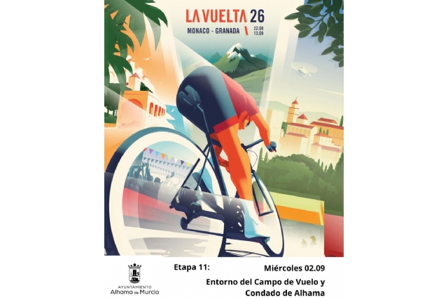 La Vuelta a España atravesará el término municipal de Alhama de Murcia el miércoles 02 de septiembre 