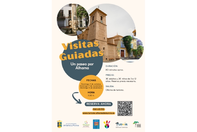 Alhama ofrece once visitas guiadas para descubrir su patrimonio y las pedanías de El Berro y Gebas