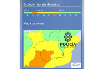 El Centro de Coordinación de Emergencias 112 activa el plan en fase de preemergencia ante la previsión de lluvias en el Valle del Guadalentín