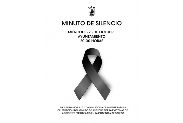 Alhama de Murcia convoca un minuto de silencio por las víctimas del accidente ferroviario de Urda