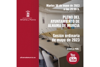 Convocatoria de Pleno: sesión ordinaria » martes 30 de mayo de 2023