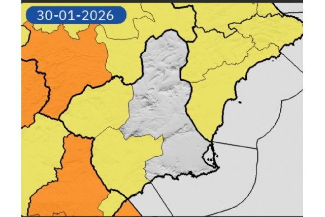 La AEMET mantiene la alerta amarilla por viento en Alhama de Murcia y el Valle del Guadalentín
