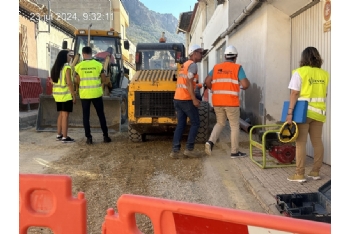 El Ayuntamiento de Alhama de Murcia informa sobre el progreso de las obras en el barrio de San Andrés