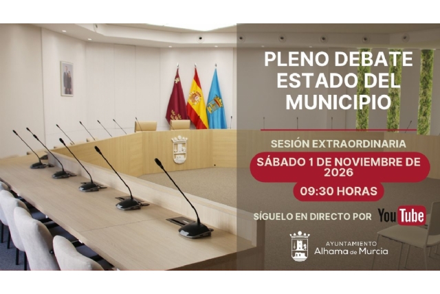 Convocatoria del Pleno Extraordinario: sábado 31 de octubre de 2026