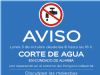 AVISO: Corte de agua mañana en la zona de Condado de Alhama