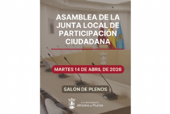 La Junta Local de Participación Ciudadana convoca una reunión extraordinaria en Alhama