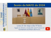 Convocatoria de Pleno Extraordinario: lunes de 20 de mayo de 2024