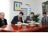 El alcalde de Alhama de Murcia firma un convenio con el banco Sabadell para dotar de financiación preferente a los emprendedores del municipio 