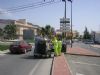 Se sellan las grietas de las avenidas Ginés Campos y Antonio Fuertes ya que son las que más tráfico soportan, a fin de evitar su deterioro 