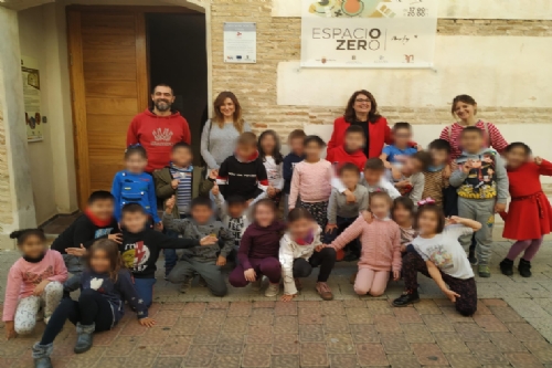 Visita escolares CEIP Antonio Machado a la exposición Espacio Zero