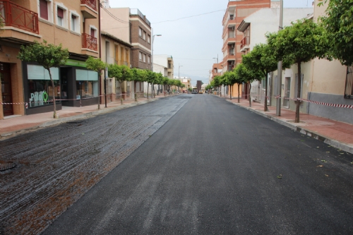 Avenida de España asfaltada