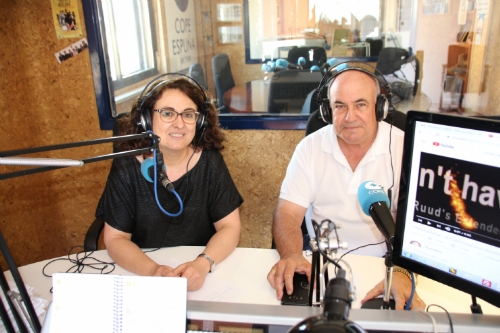 Maria José y Pepe Baños en la Cope Espuña Radio