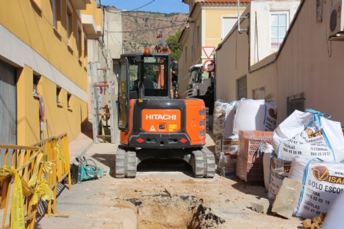 Obras en calle Salzillo