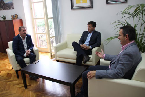 Reunión con alcaldes de Fuente Álamo y Totana