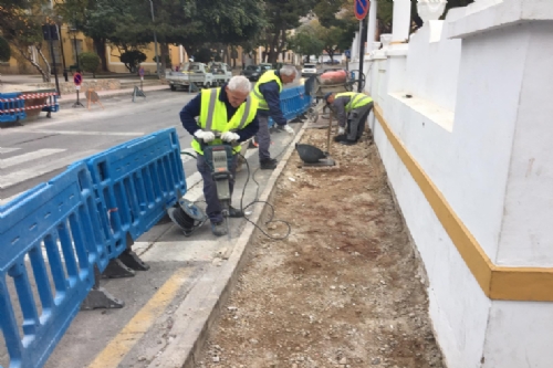 Rebaje de aceras en la rambla Don Diego