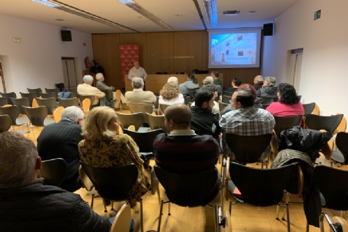Conferencia José Baños sobre la Casa del Pósito en el Centro Cultural Las Claras de Murcia