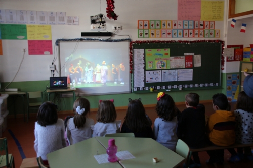 Visita a los colegios videollamada con los Reyes Magos