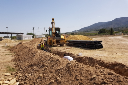 Recta final de las obras de saneamiento y abastecimiento