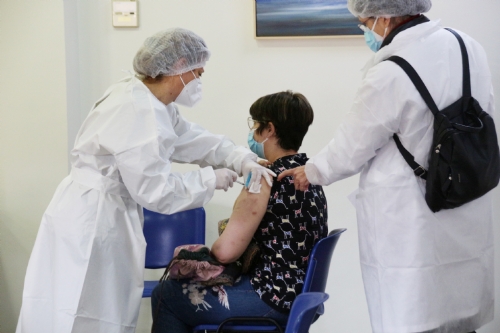 Segunda vacunación en el Centro de Dia de Mayores