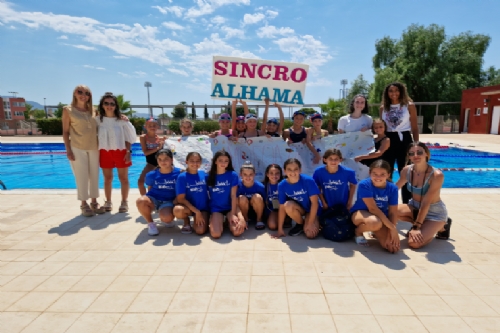 Visita a las chicas de Club Sincro Alhama y a las escuelas deportivas del Guadalentín