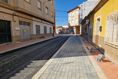 Obras en calle Cervantes y adyacentes