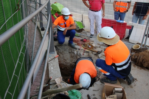 Obras en la calle Moreras y Rambla D. Diego