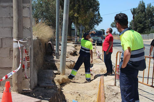 Reparación tubería La Costera