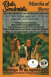 Ver foto 1 - RUTA SENDERISTA. MARCHA AL BERRO. DOMINGO 10 DE AGOSTO