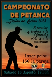 Ver foto 8 - CAMPEONATO PETANCA. SÁBADO 16 DE AGOSTO.19:00H