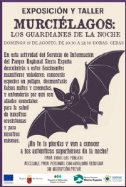 Ver foto 9 - EXPOSICIÓN MURCIÉLAGOS. DOMINGO 17 DE AGOSTO. 10:30 HORAS.